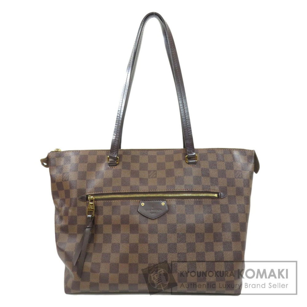 Louis Vuitton Iena Damier Ebene Brown Tote Bag Canvas